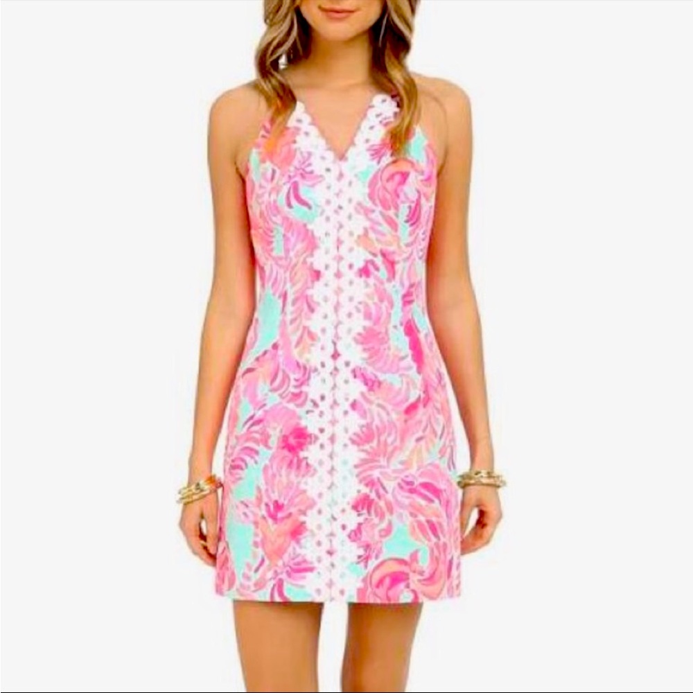 Lilly Pulitzer Love Birds Pearl Shift Dress size 4